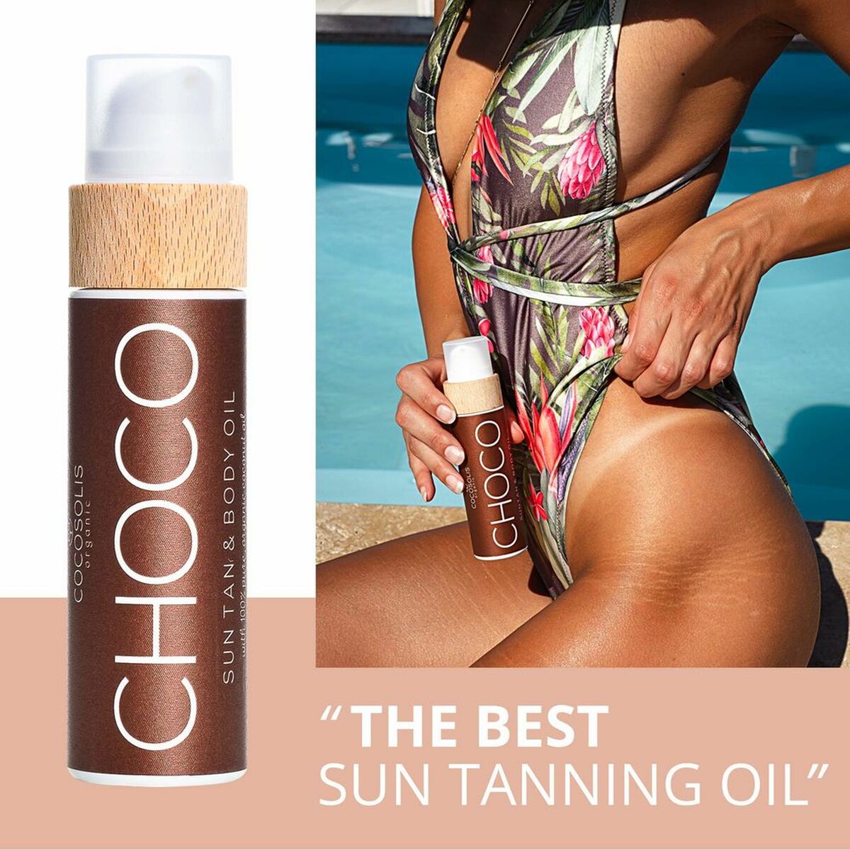 Cocosolis Choco Tanning Oil – Deep, Natural Chocolate Glow
